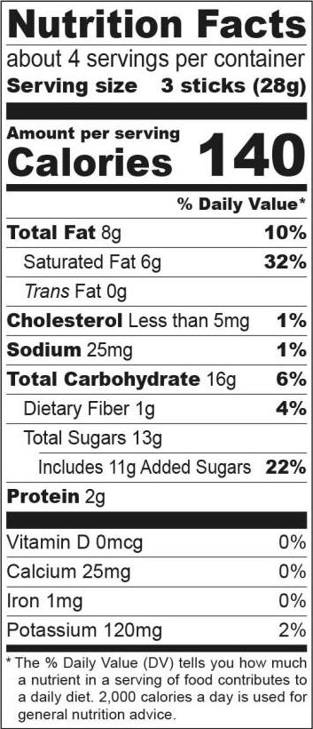 Nutritional Values Milk Latte